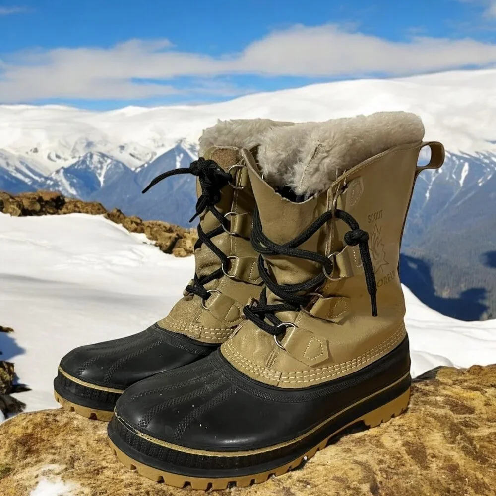Sorel Kaufman‎ Scout Waterproof Snow Duck Boots With Wool Lining Size 7